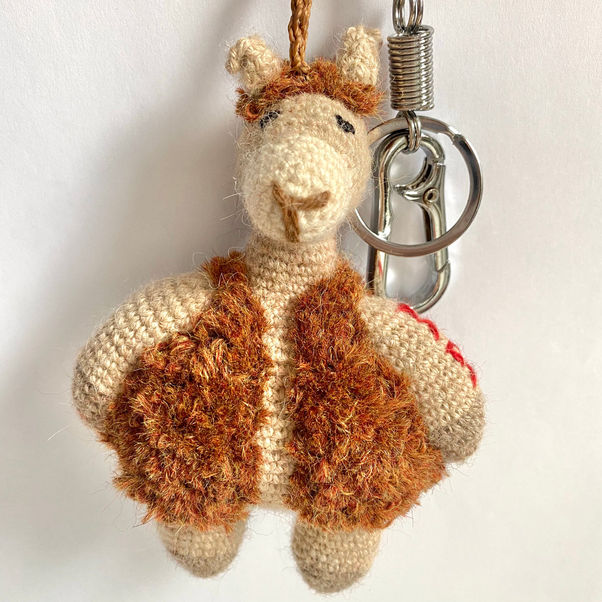 YAPA Crochet Alpaca Keychain & Bag Charm White