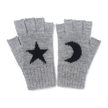 Load image into Gallery viewer, Lunar Star and Moon Fingerless Gloves
