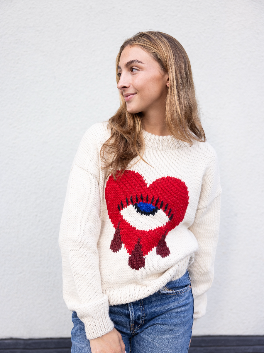 Eye and Heart Sweater Sophia