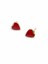 Load image into Gallery viewer, Agustina Heart earrings Sterling Silver
