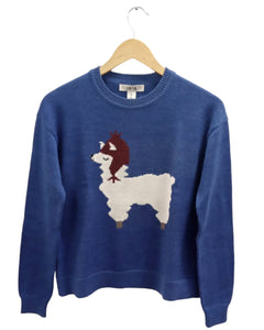 Alpaca Sweater blue